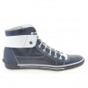Stivaletti donna 258 biz indaco+bianco