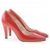 Scarpe eleganti donna 1234 vernice rossa satinata