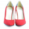 Scarpe eleganti donna 1230 rosso antilope combinato