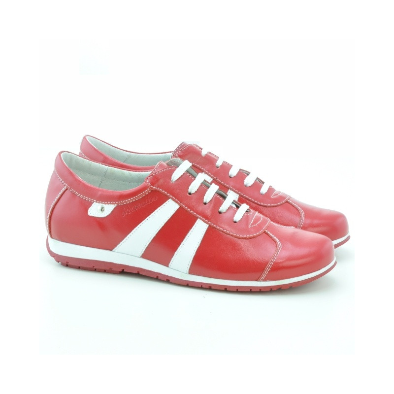 Scarpe sportive da donna 695 rosso+bianco
