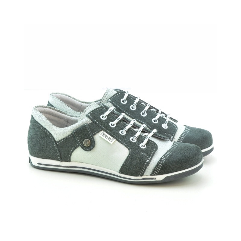 Scarpe sportive donna 143-1 bufo grigio+bianco