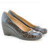 Scarpe casual donna 613 vernice caffè