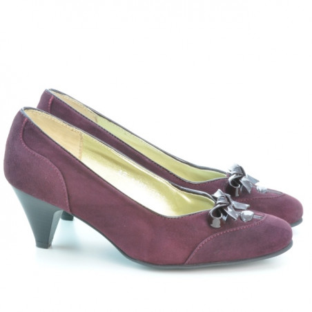 Scarpe eleganti donna 1064 bordeaux antilope