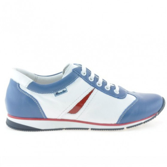 Scarpe sportive donna 196 indaco+bianco