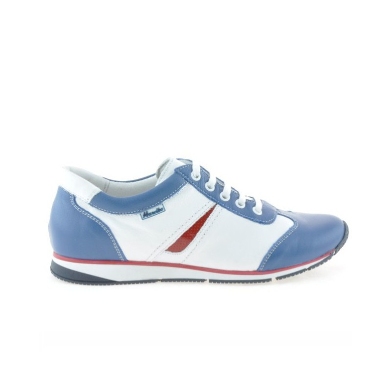 Scarpe sportive donna 196 indaco+bianco