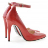 Scarpe eleganti donna 1247 vernice rosso satinato