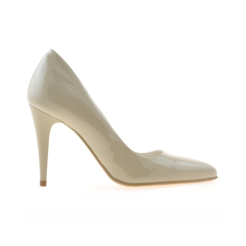 Scarpe eleganti donna 1246 vernice beige