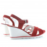 Sandali donna 5007 rosso velluto