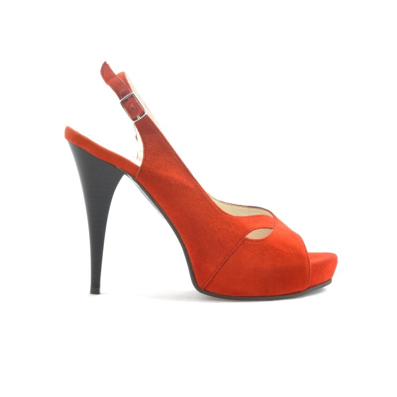Sandali donna 1080 rosso antilope