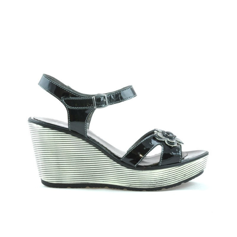 Sandali donna 5006 vernice nera