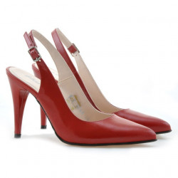 Sandali donna 1249 vernice rossa satinata