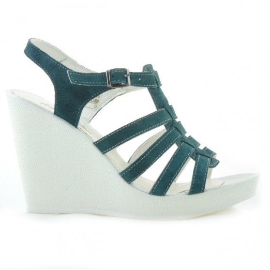 Sandali donna 575 verde velluto