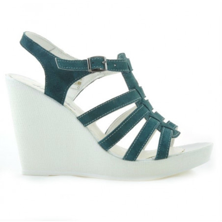 Sandali donna 575 verde velluto