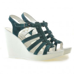 Sandali donna 575 verde velluto