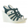 Sandali donna 575 verde velluto