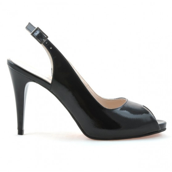 Sandali donna 1250 vernice nera satinata