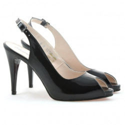 Sandali donna 1250 vernice nera satinata