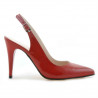 Sandali donna 1249 vernice rossa satinata