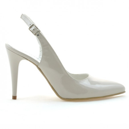 Sandali donna 1249 vernice beige madreperla