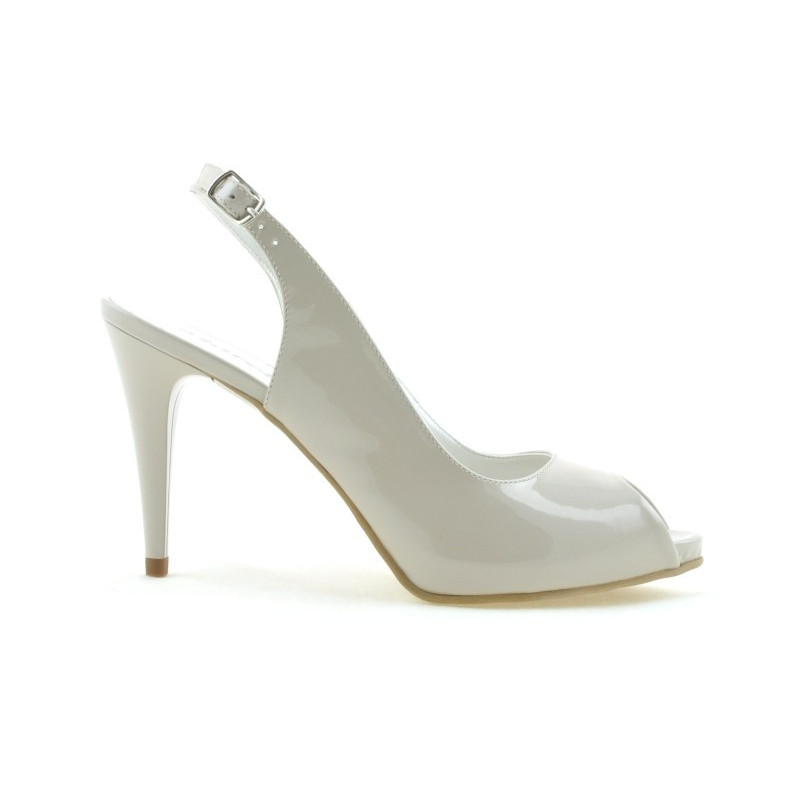 Sandali donna 1250 vernice beige perla