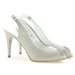 Sandali donna 1250 vernice beige perla