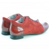 Scarpe casual donna 645 vernice rosso combinato