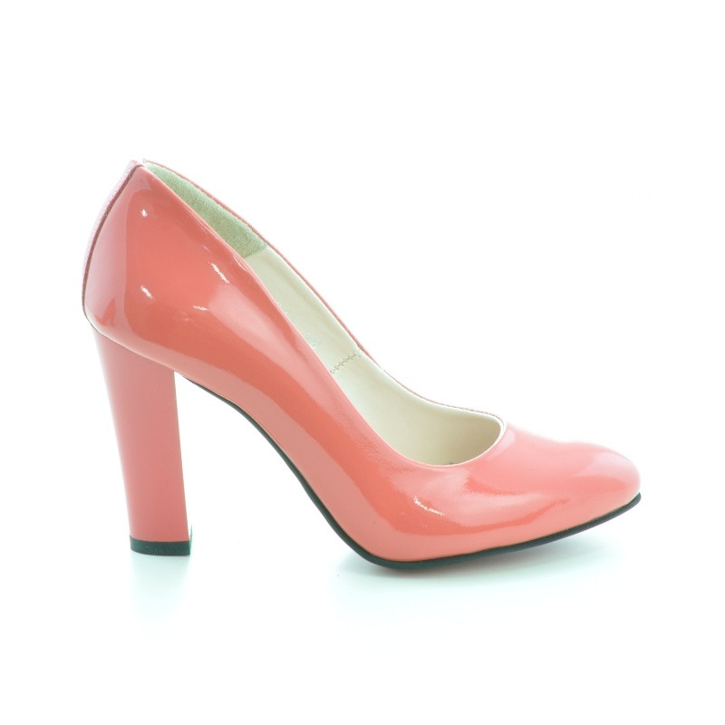 Scarpe eleganti donna 1214 vernice rosso corallo