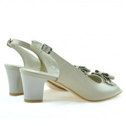 Sandali donna 1251 vernice beige