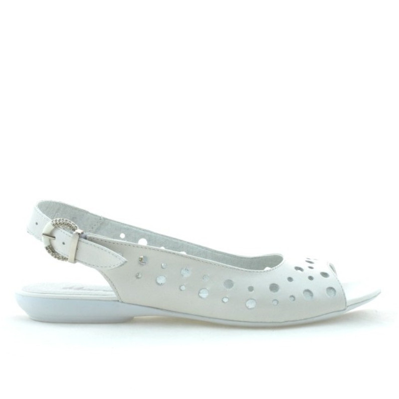 Sandali donna 5020 bianco perla
