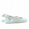 Sandali donna 5020 bianco perla