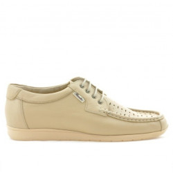 Mocassini uomo 818p beige traforato
