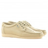 Mocassini uomo 818p beige traforato