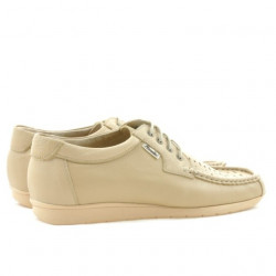 Mocassini uomo 818p beige traforato