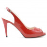 Sandali donna 1250 vernice rosso satinato