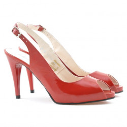 Sandali donna 1250 vernice rosso satinato