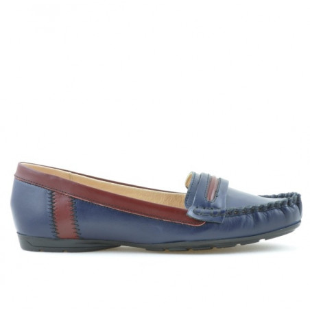 Mocassini donna 619 indaco+vinaccia