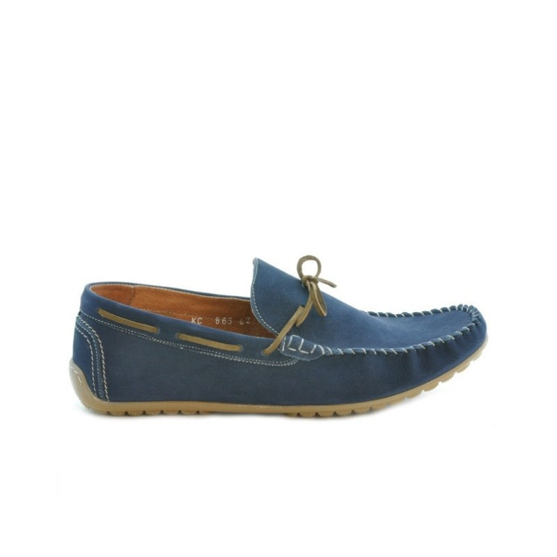 Mocassini uomo 863 bufalo indaco