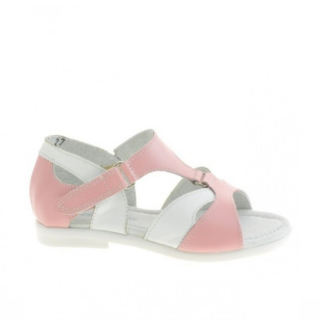 Sandali per bambini piccoli 09c rosa+bianco