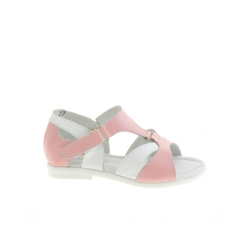 Sandali per bambini piccoli 09c rosa+bianco