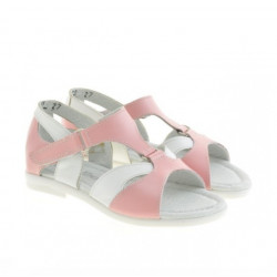 Sandali per bambini piccoli 09c rosa+bianco