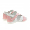 Sandali per bambini piccoli 09c rosa+bianco