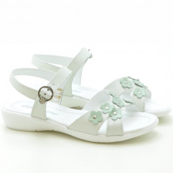 Sandali bambini 523 bianco+verde chiaro