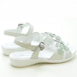 Sandali bambini 523 bianco+verde chiaro