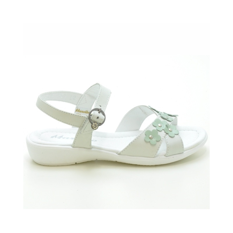 Sandali bambini 523 bianco+verde chiaro