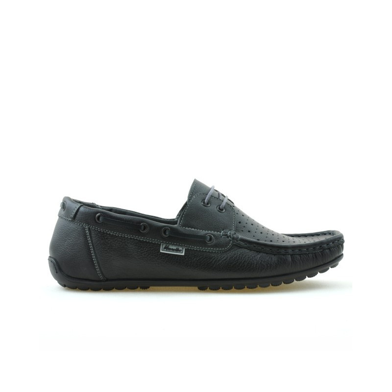 Mocassini uomo 778p nero traforato