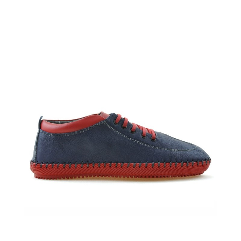 Mocassini uomo 864 indaco+rosso