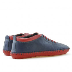 Mocassini uomo 864 indaco+rosso