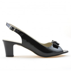 Sandali donna 1251m vernice nero satinato