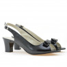 Sandali donna 1251m vernice nero satinato
