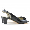 Sandali donna 1251m vernice nero satinato